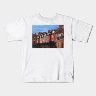 South Queensferry Row Of Houses , Scotland Kids T-Shirt